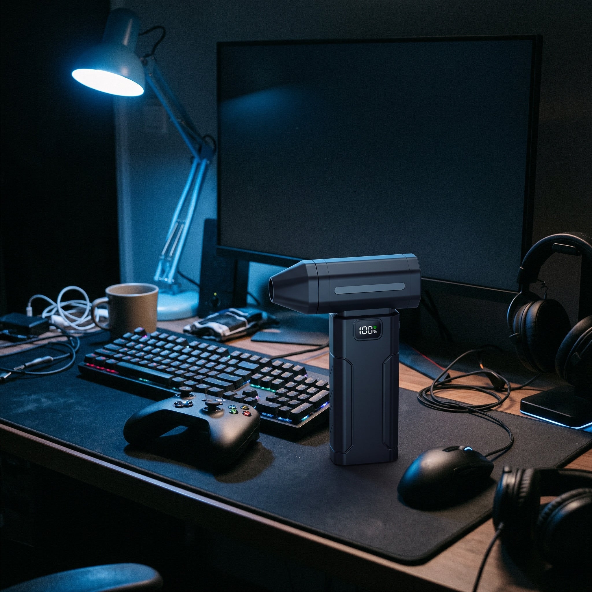 ClearJet on a tidy desk beside a keyboard