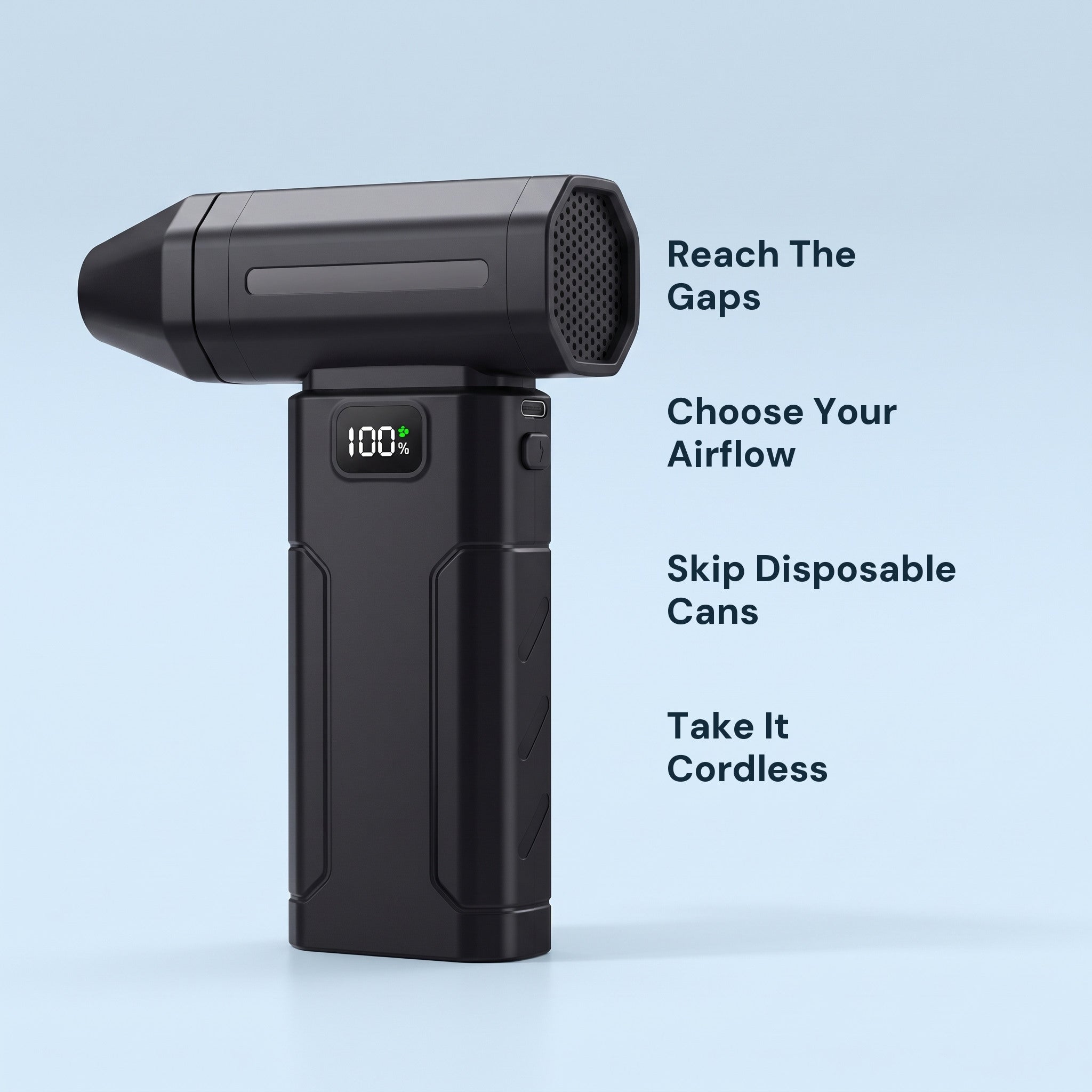 ClearJet focused air, five speeds and cordless use